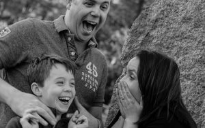 Mel Hudson Family Photography Belfast, Daddy, Mummy and Son laughing together
