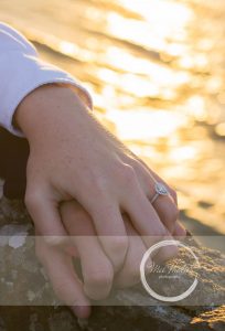 Family Photography Belfast, Engagement Shoot showing the ring