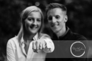 Family Photography Belfast, Engagement Shoot showing the stunning ring