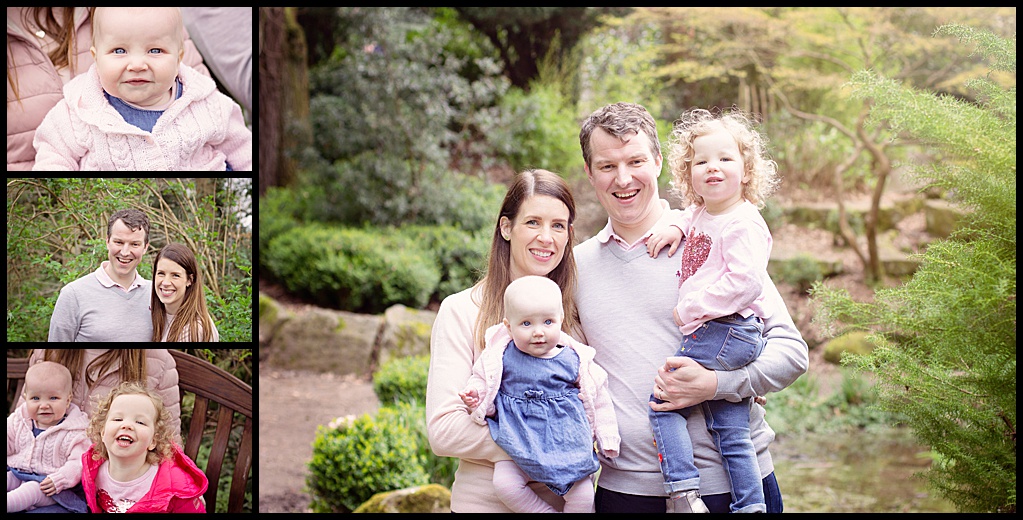 belfast family photographer with a family in Lady Dixon Gardens Belfast