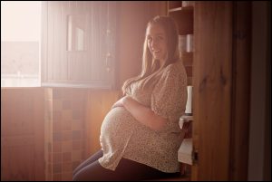 maternity photo session at home Co Antrim with Mel Hudson Family Photography